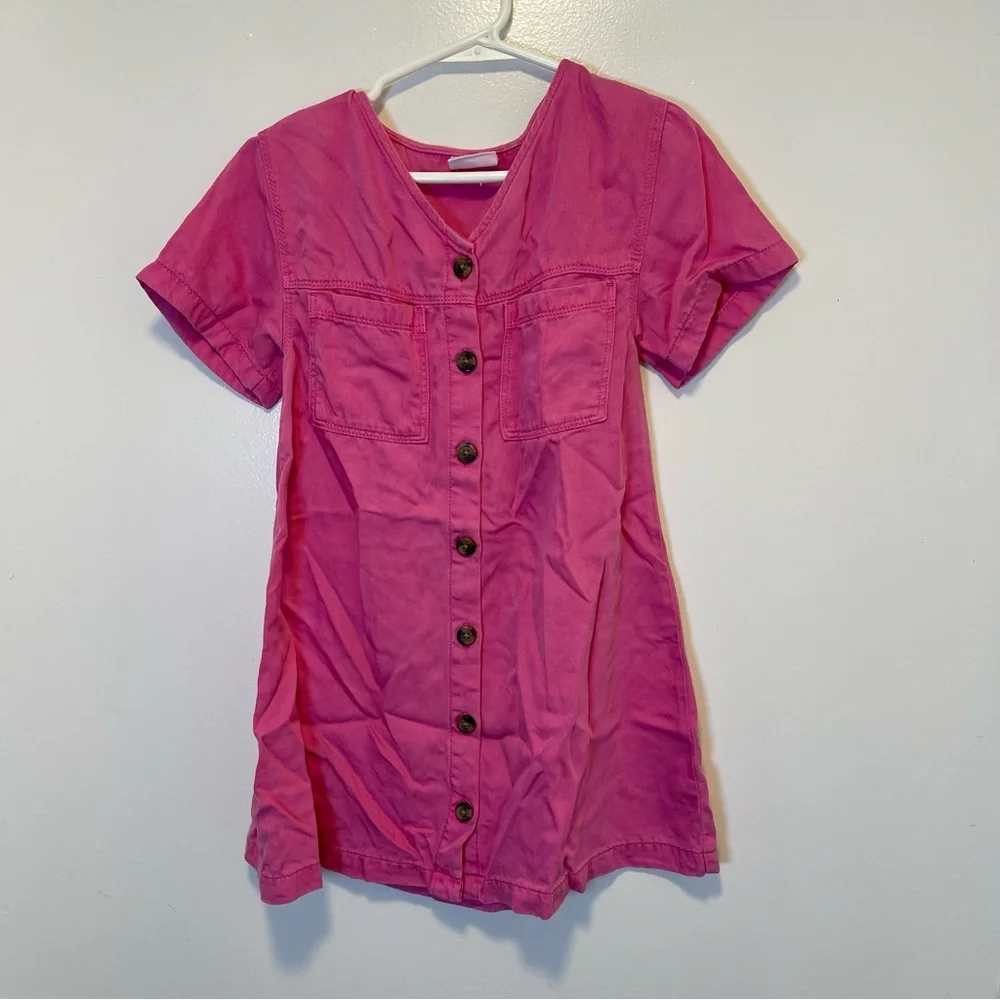 Cotton on kids‎ Pink Button-Up Dress girls size 7